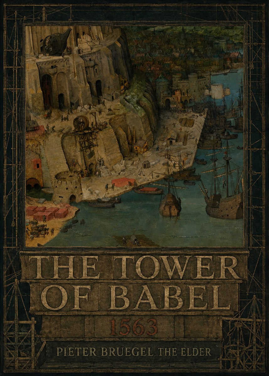 Pieter Bruegel The Tower of Babel VI No5 - Póster