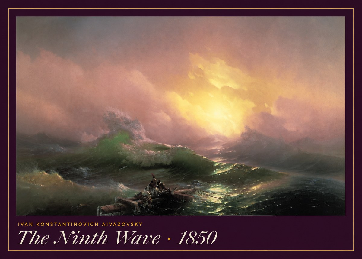 Ivan Konstantinovich Aivazovsky The Ninth Wave II No6 - Póster