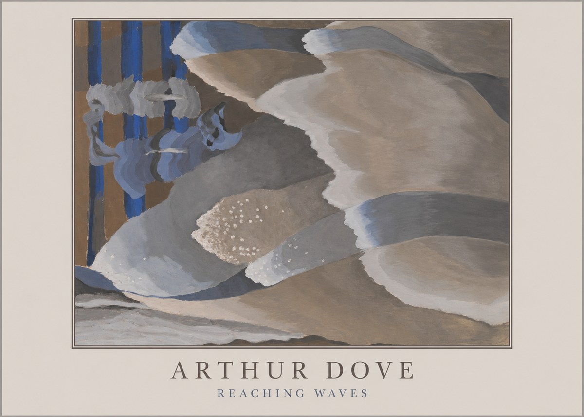 Arthur Dove Reaching Waves No5 - Póster