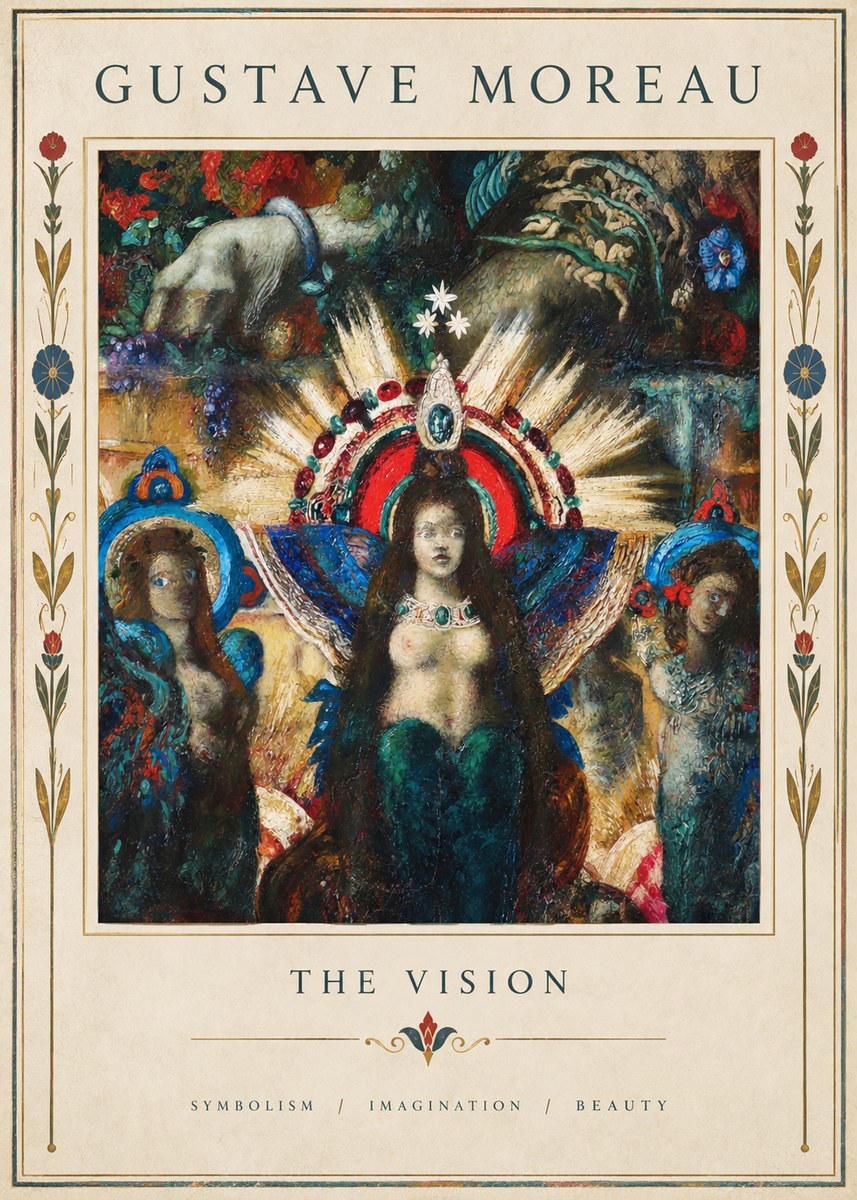 Gustave Moreau L'apparition I No5 - Póster
