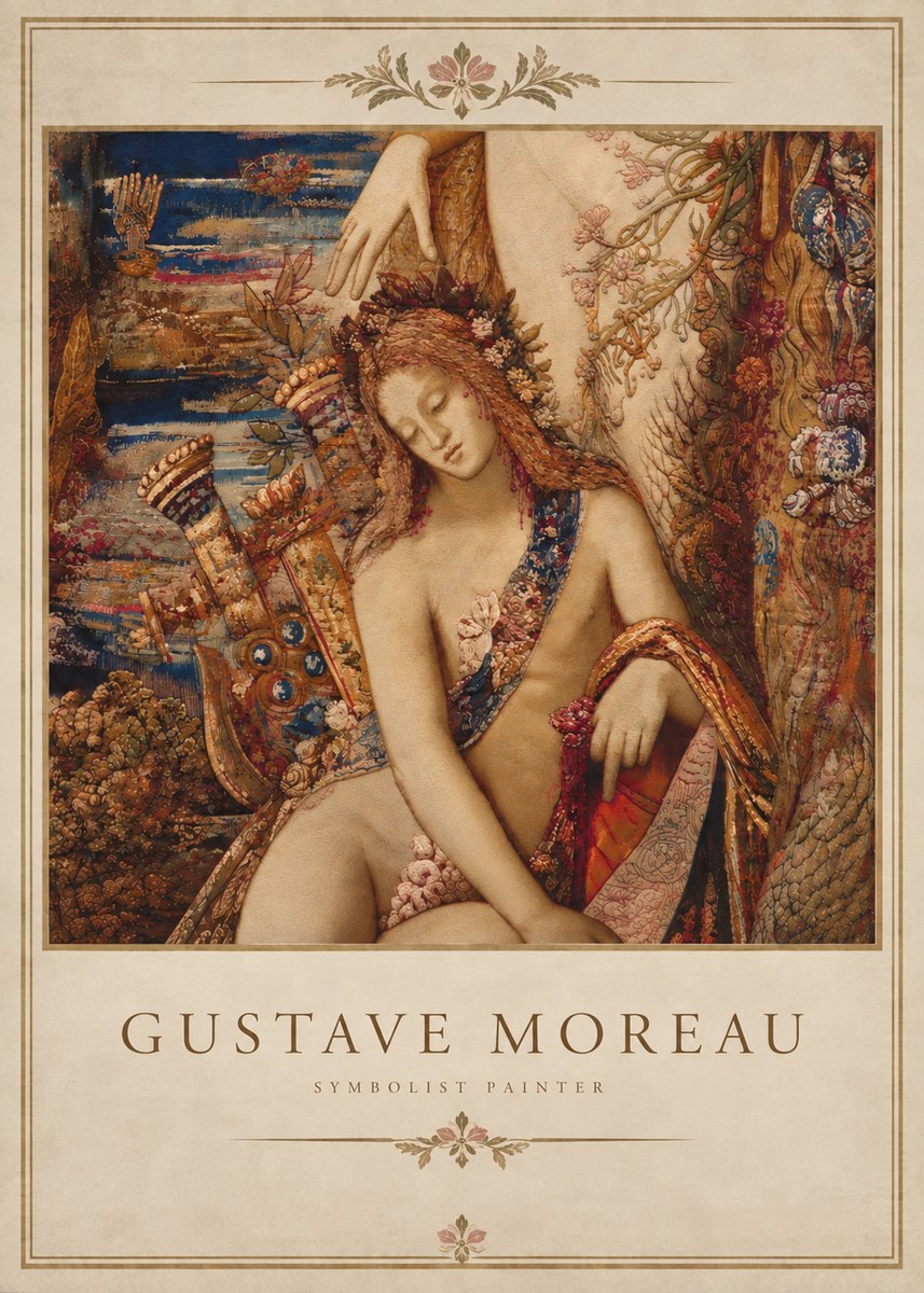 Gustave Moreau Jupiter and Semele II No5 - Póster