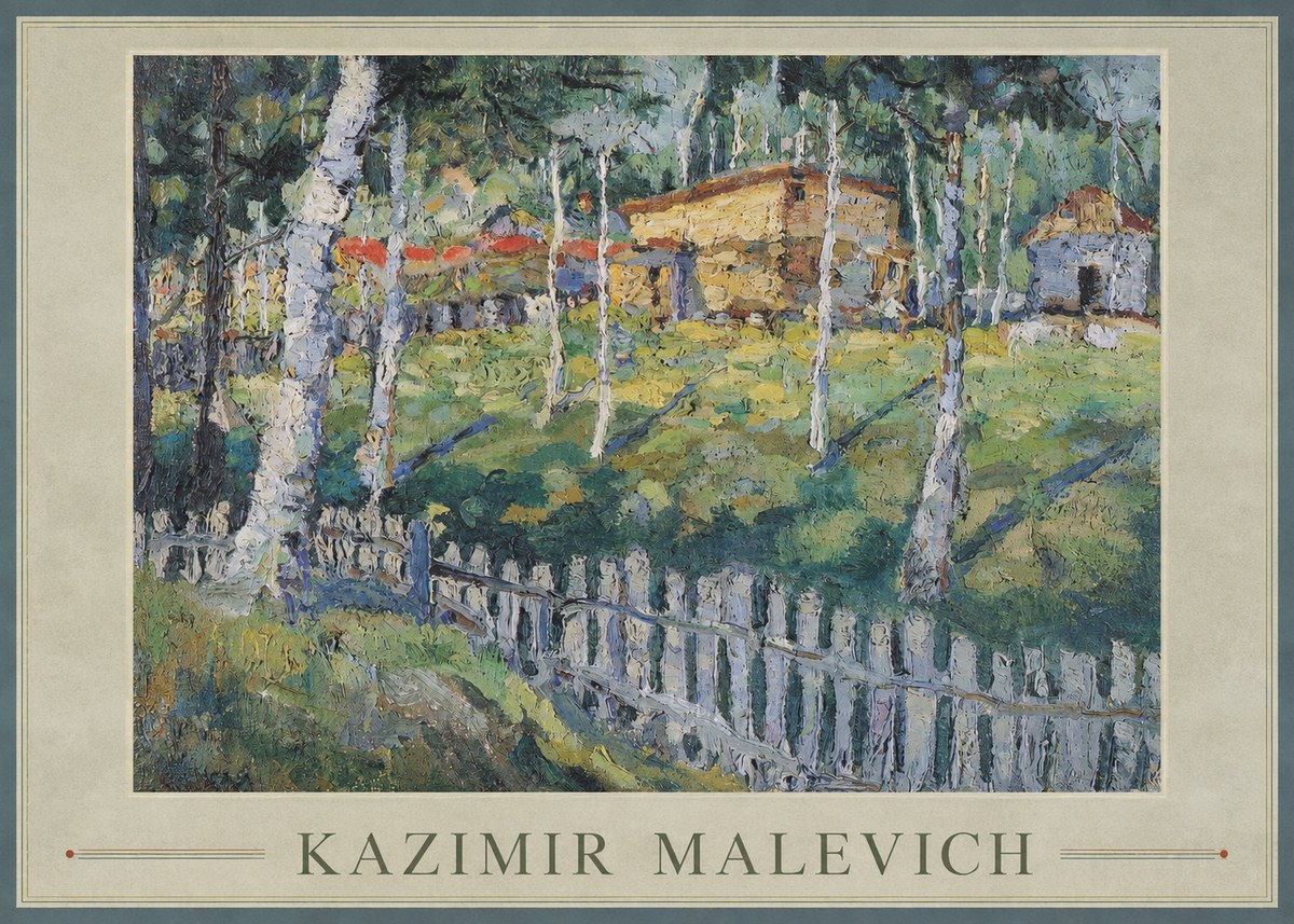 Kazimir Malevich Birch Grove No1 - Póster