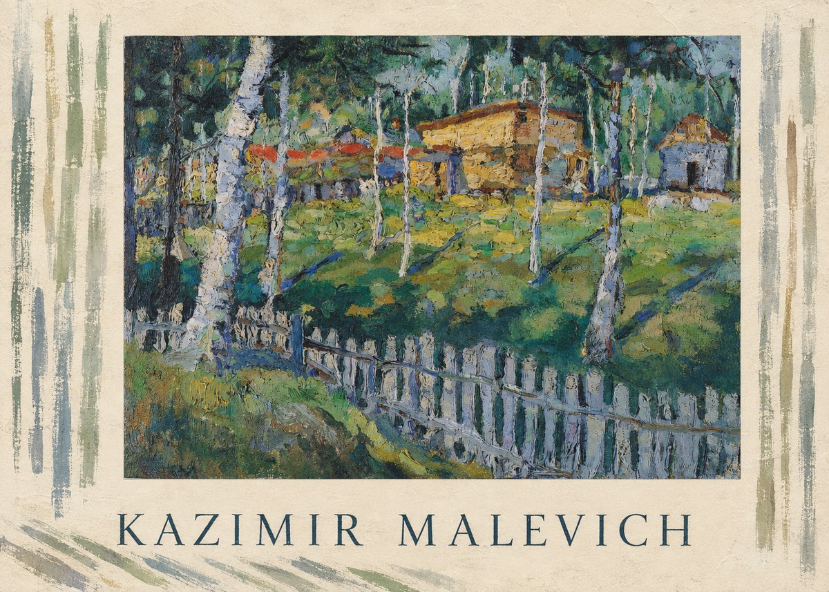 Kazimir Malevich Birch Grove No3 - Póster