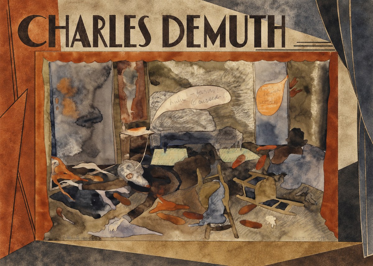 Charles Demuth The Death of Countess Geschwitz No3 - Póster