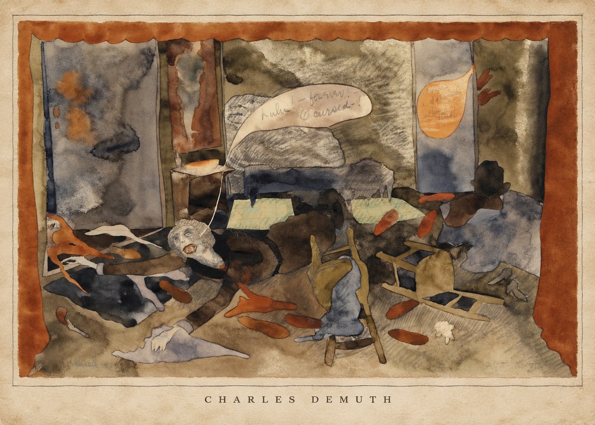 Charles Demuth The Death of Countess Geschwitz No6 - Póster