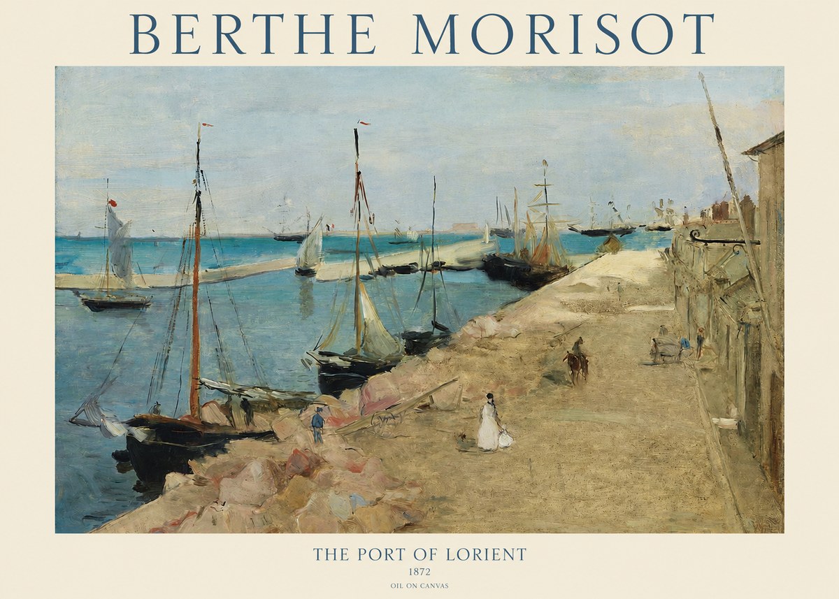 Berthe Morisot The Port of Lorient No1 - Póster