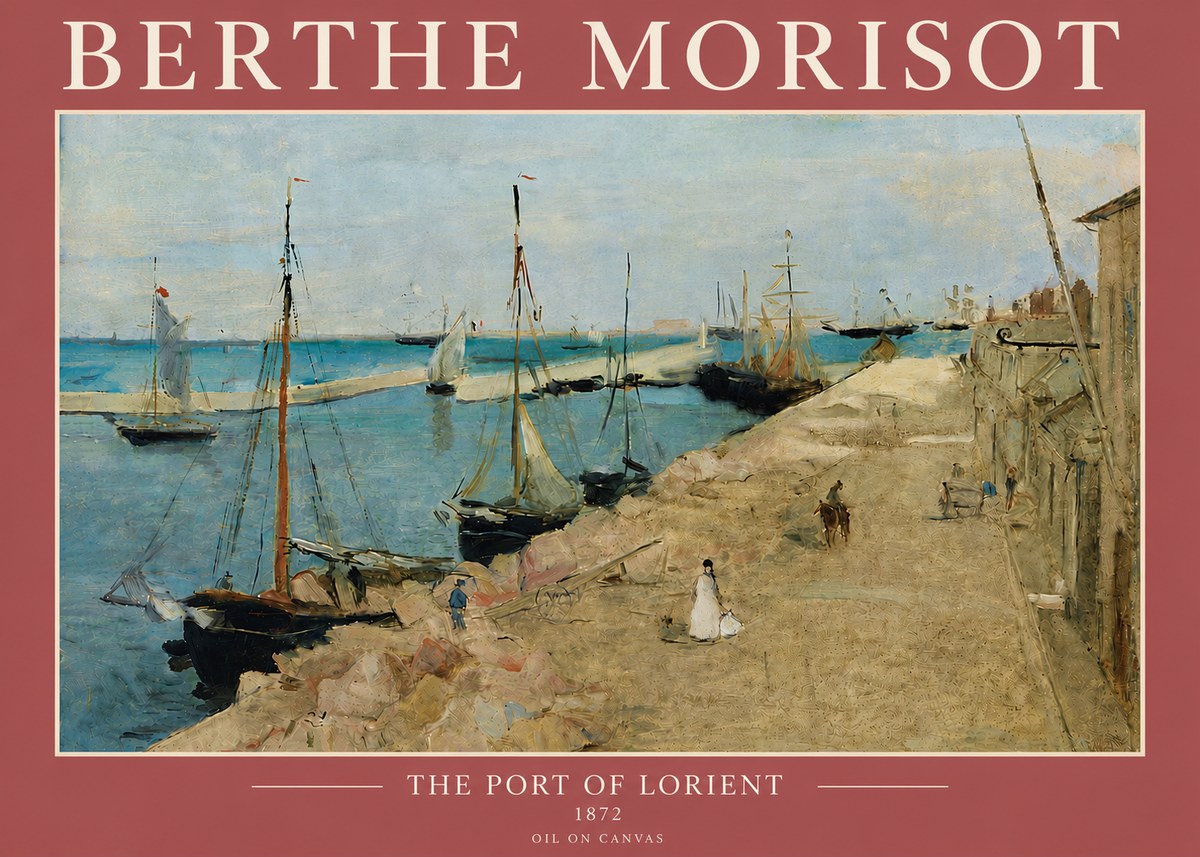 Berthe Morisot The Port of Lorient No5 - Póster