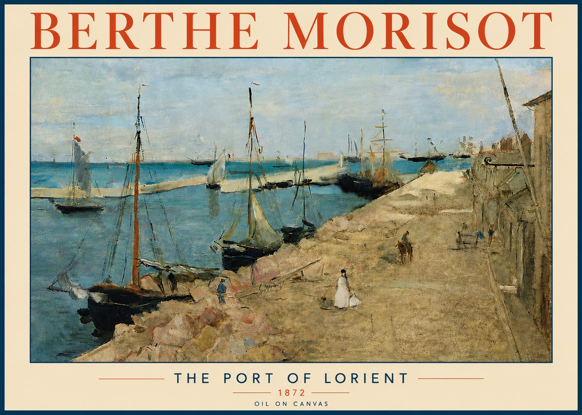 Berthe Morisot The Port of Lorient No6 - Póster