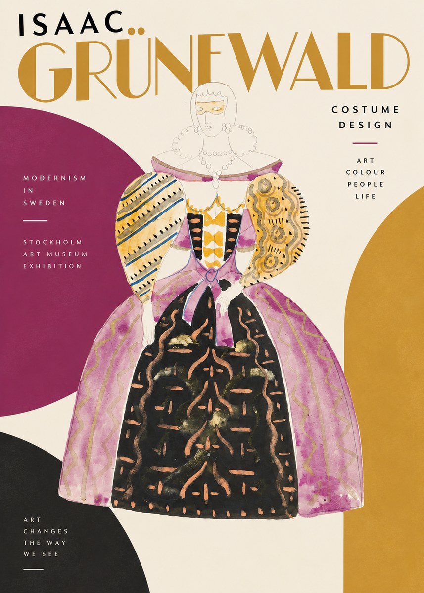 Isaac Grünewald Costume Design V No4 - Póster