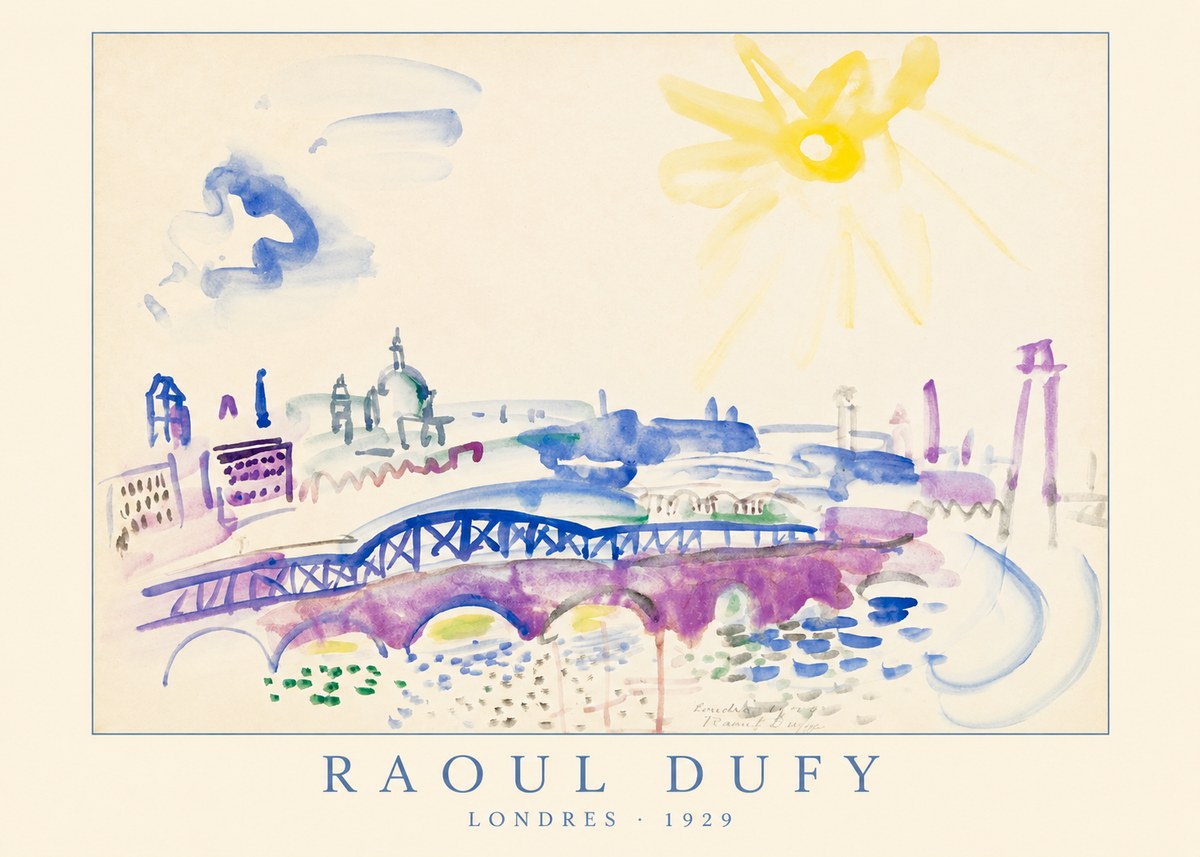 Raoul Dufy Londres - 1929 No4 - Póster