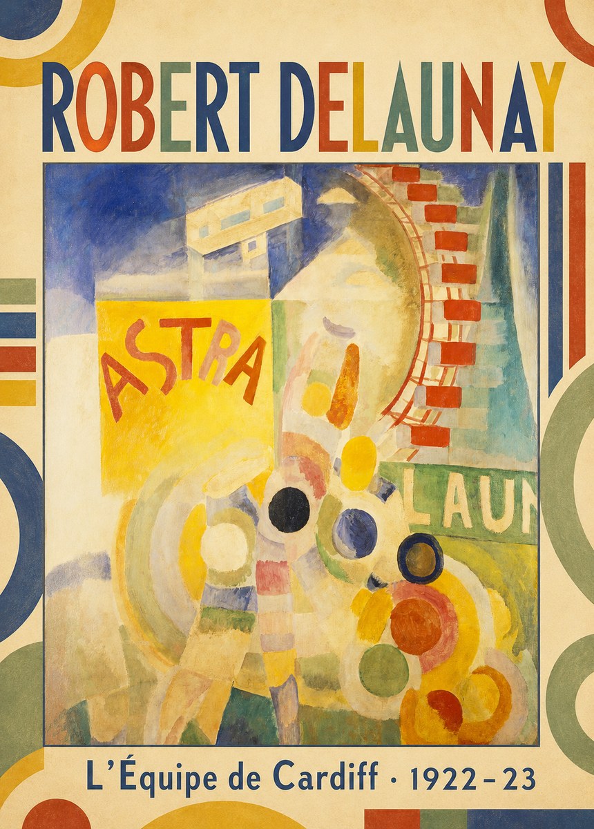 Robert Delaunay L'équipe De Cardiff No1 - Póster
