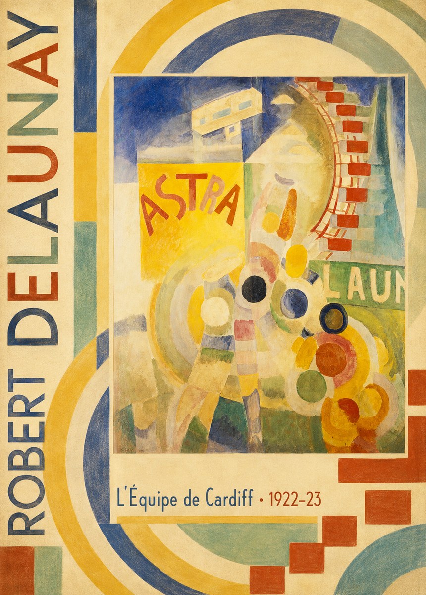 Robert Delaunay L'équipe De Cardiff No2 - Póster