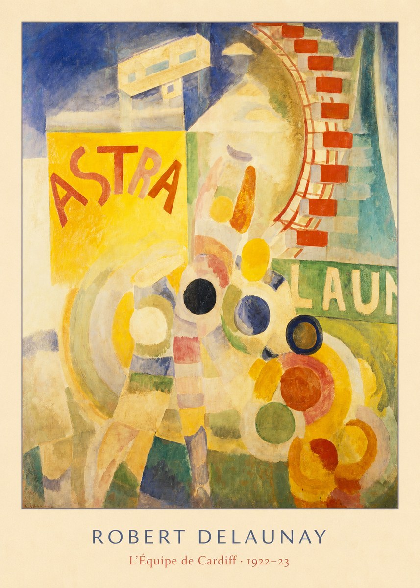Robert Delaunay L'équipe De Cardiff No6 - Póster