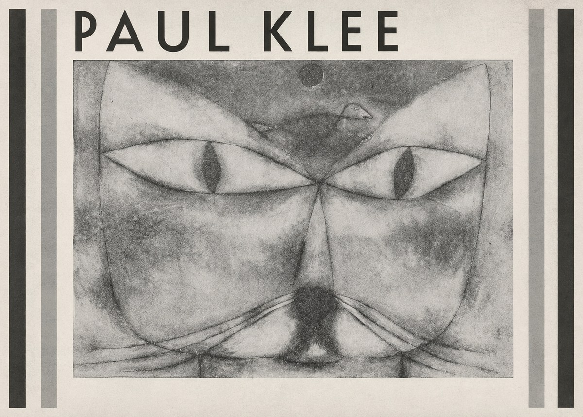Paul Klee Cat and Bird No1 - Póster