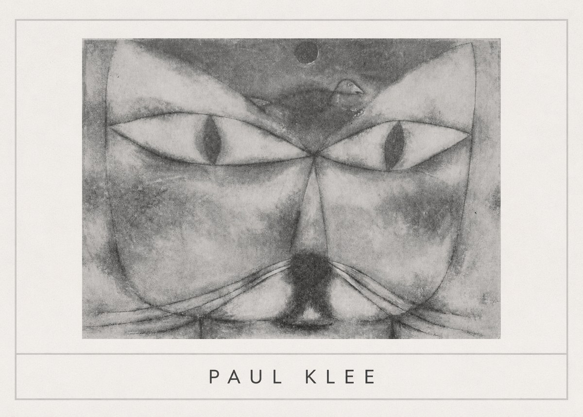 Paul Klee Cat and Bird No5 - Póster