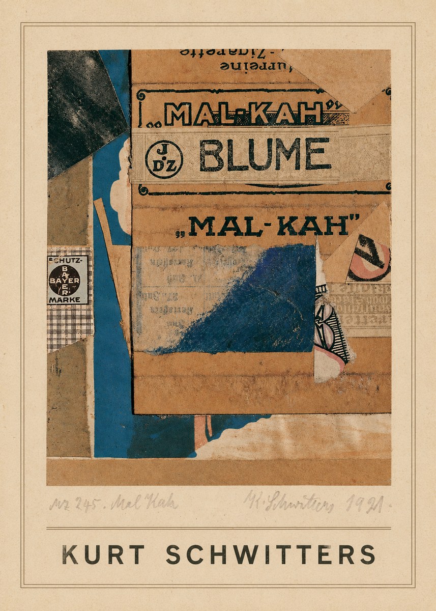 Kurt Schwitters Mal Kah No4 - Póster