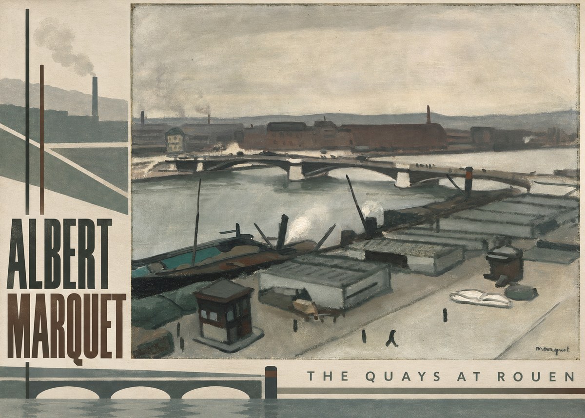 Albert Marquet The Quays at Rouen No5 - Póster