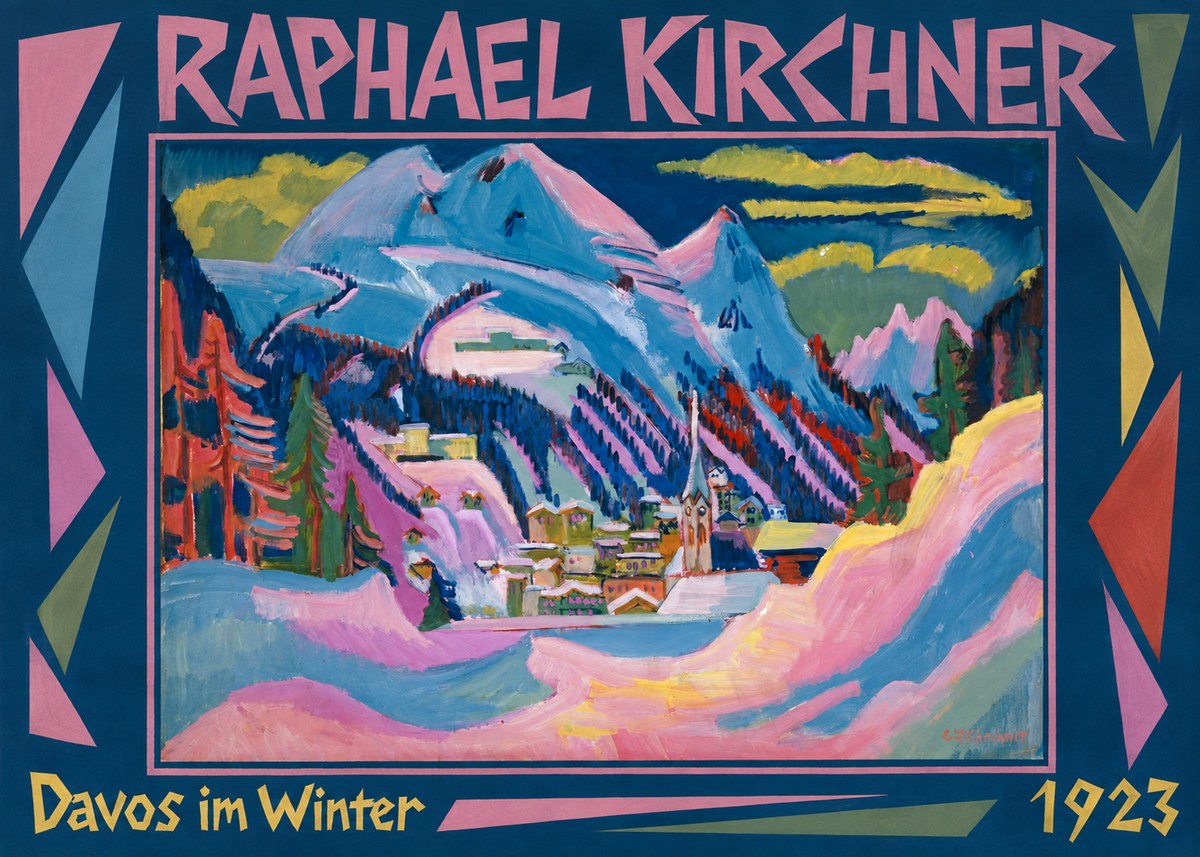 Raphael Kirchner Davos Im Winter No1 - Póster