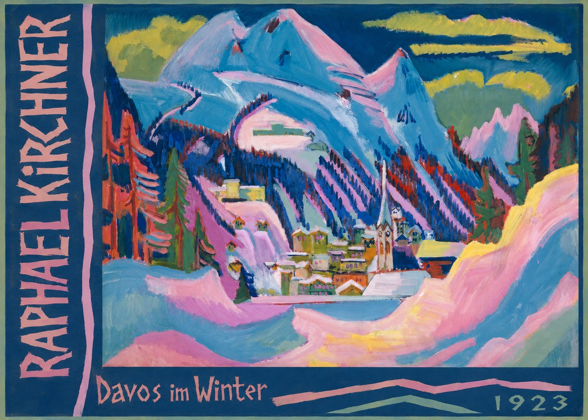 Raphael Kirchner Davos Im Winter No2 - Póster