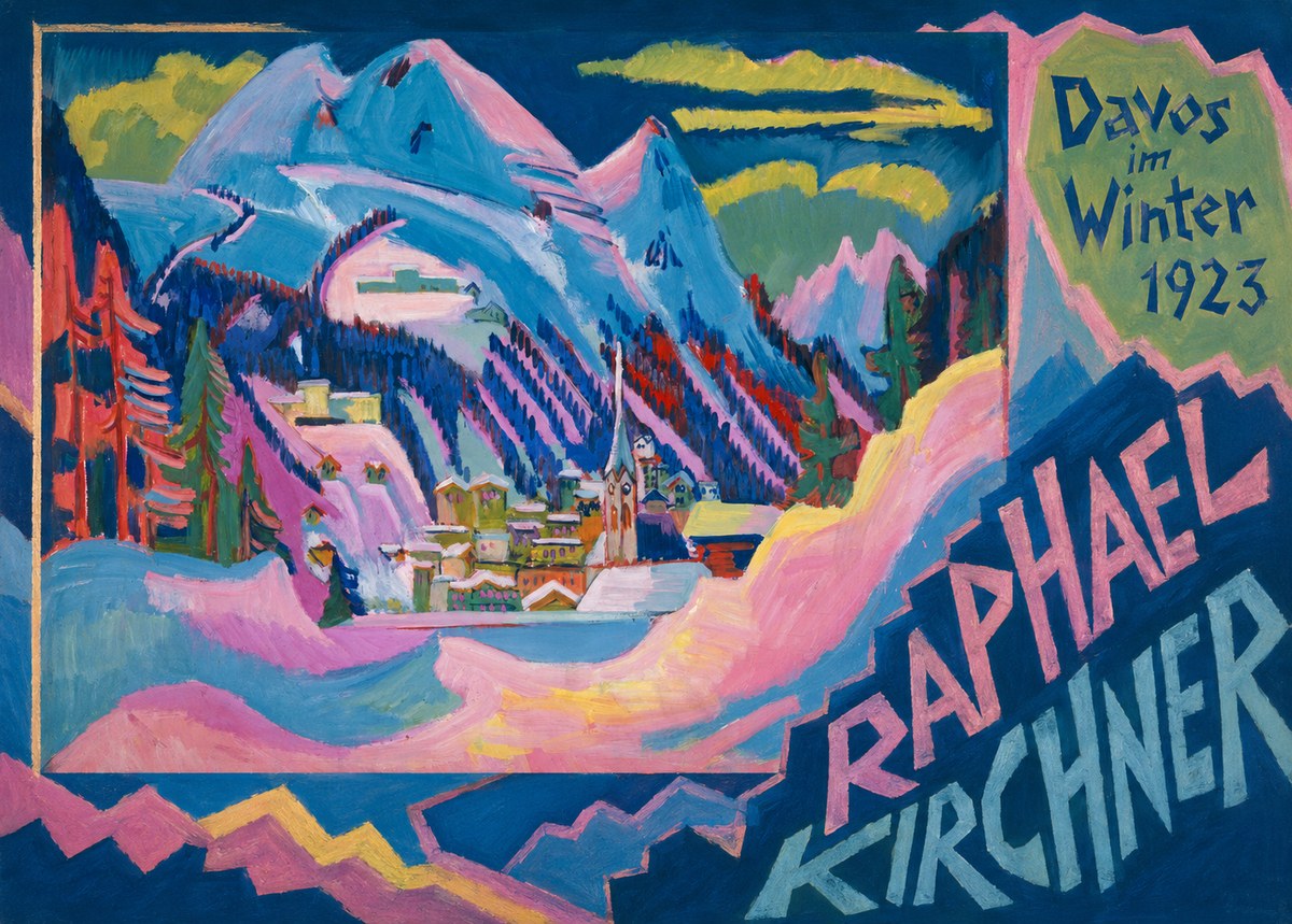 Raphael Kirchner Davos Im Winter No5 - Póster