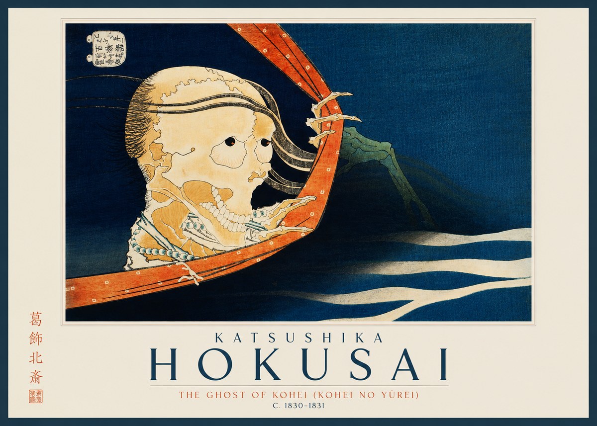 Katsushika Hokusai The Ghost of Kohei (Kohei No Yūrei) No2 - Póster