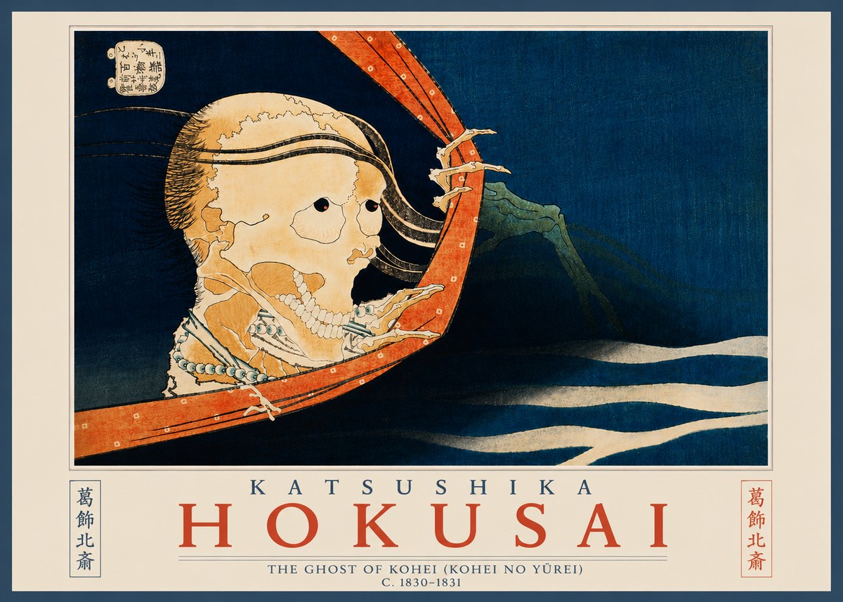 Katsushika Hokusai The Ghost of Kohei (Kohei No Yūrei) No6 - Póster