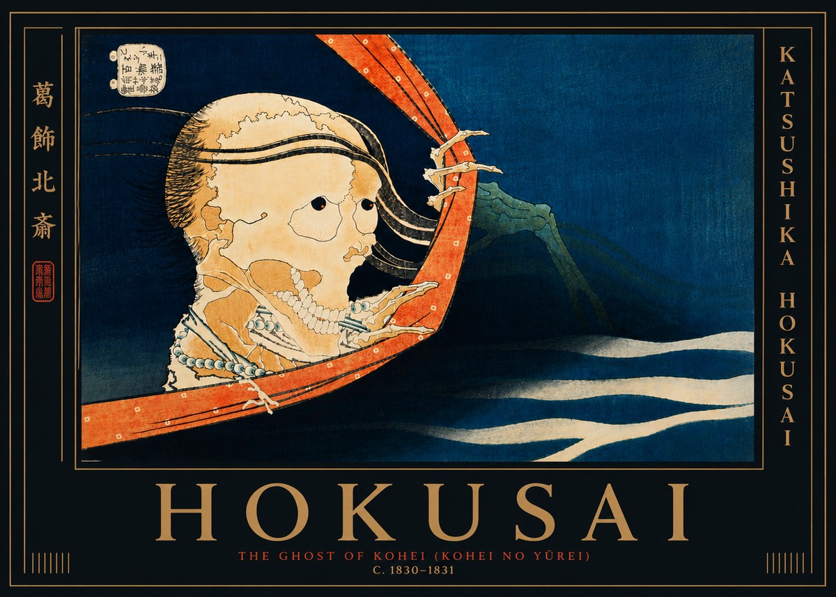 Katsushika Hokusai The Ghost of Kohei (Kohei No Yūrei) No7 - Póster