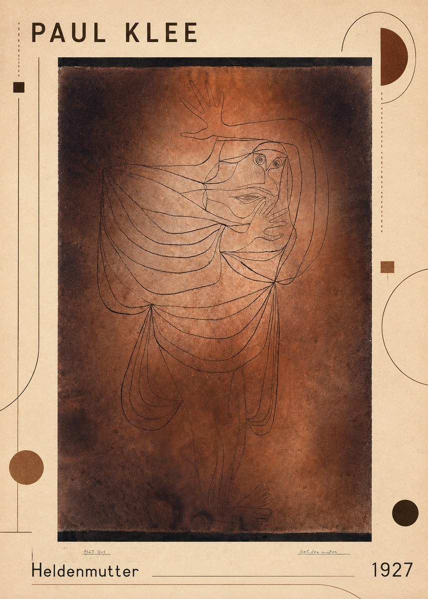 Paul Klee Heldenmutter No1 - Póster