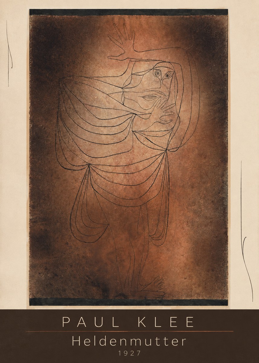 Paul Klee Heldenmutter No3 - Póster