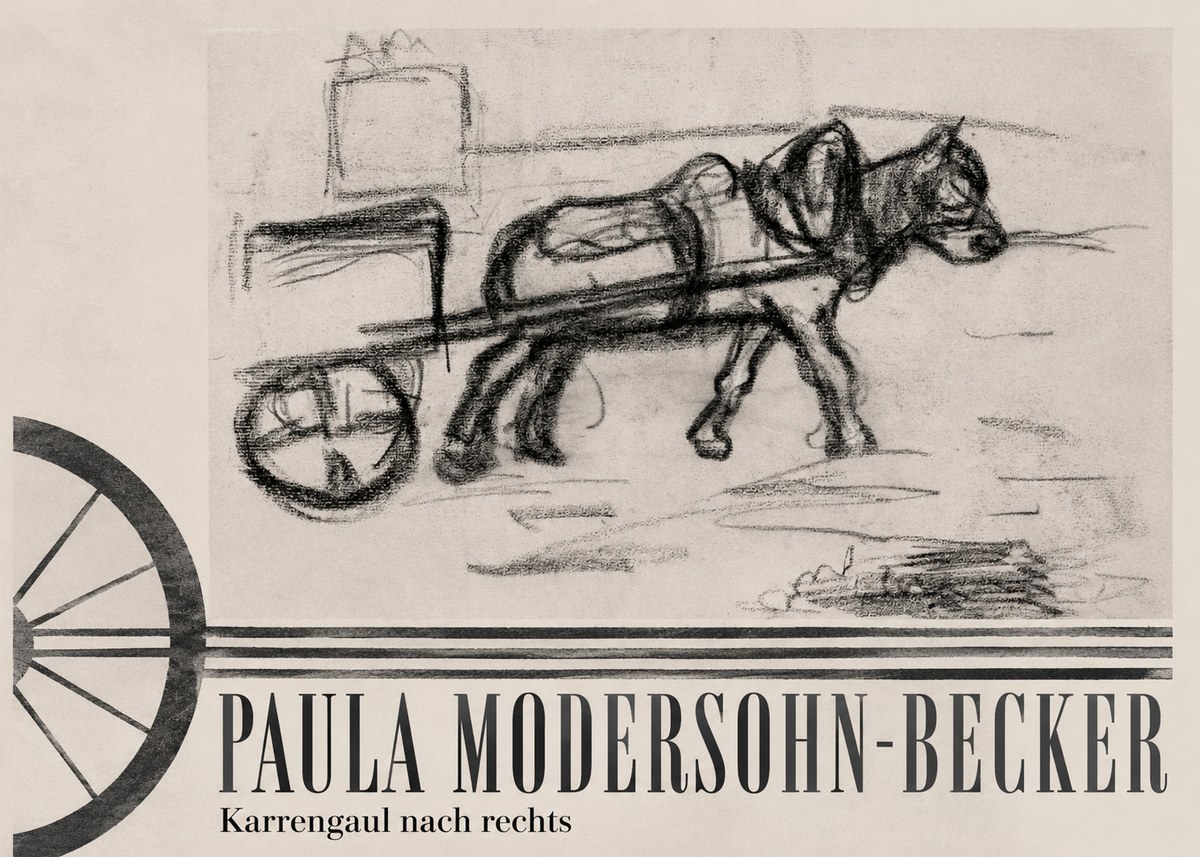 Paula Modersohn-Becker Karrengaul Nach Rechts No6 - Póster