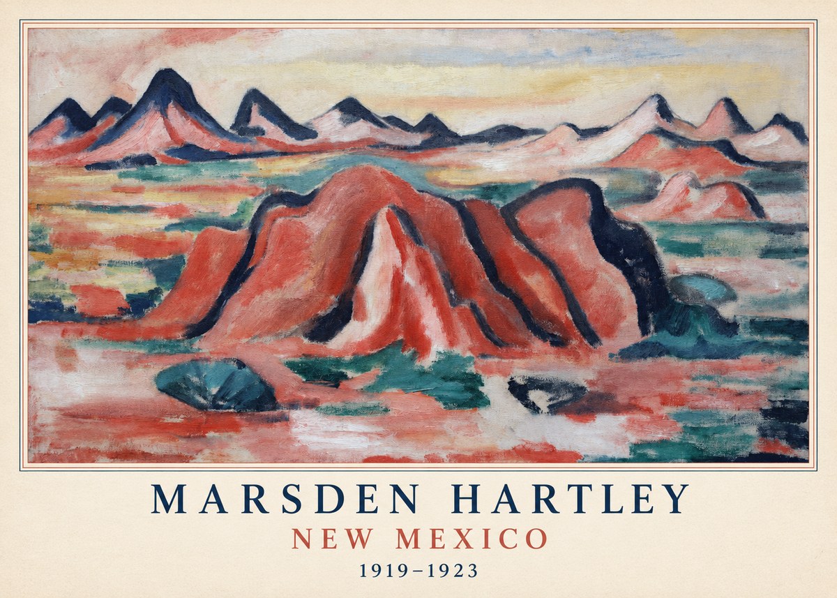 Marsden Hartley New Mexico No3 - Póster