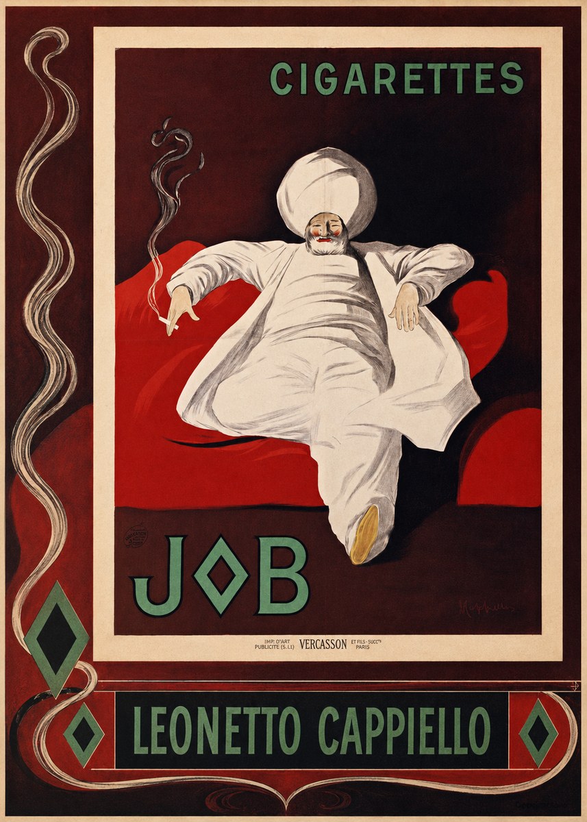Leonetto Cappiello Job Cigarettes No2 - Póster