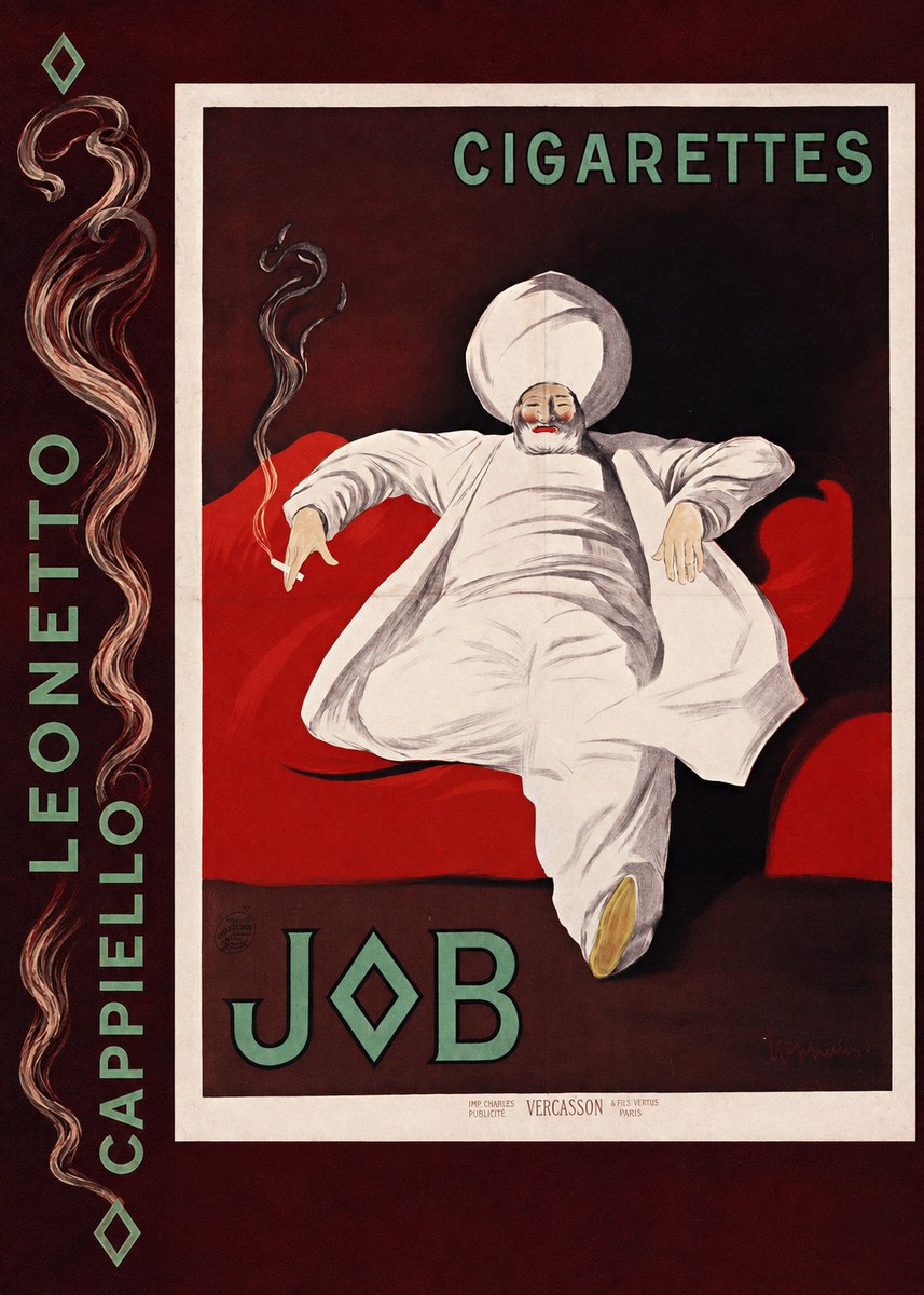 Leonetto Cappiello Job Cigarettes No4 - Póster
