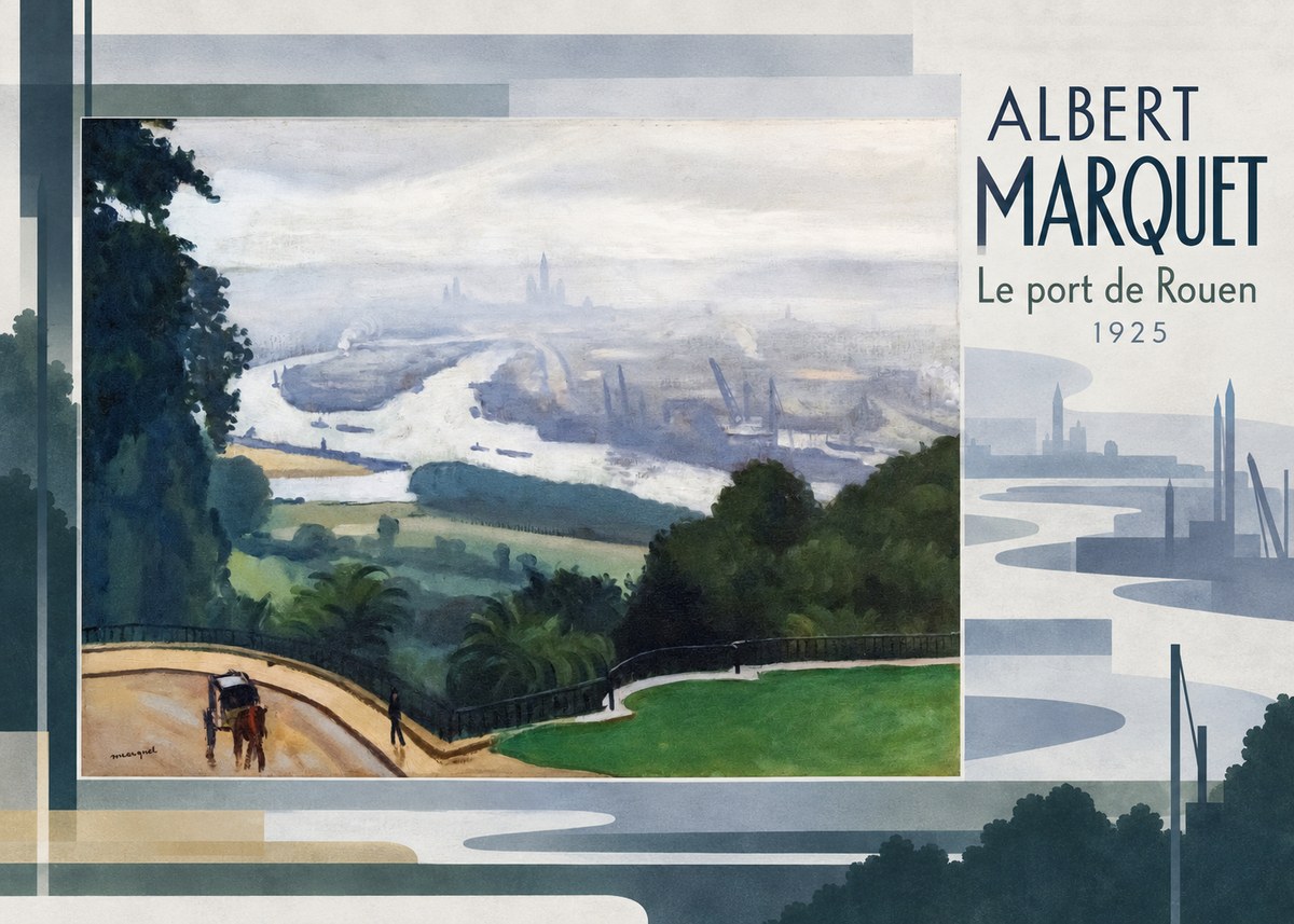 Albert Marquet Le Port De Rouen No5 - Póster