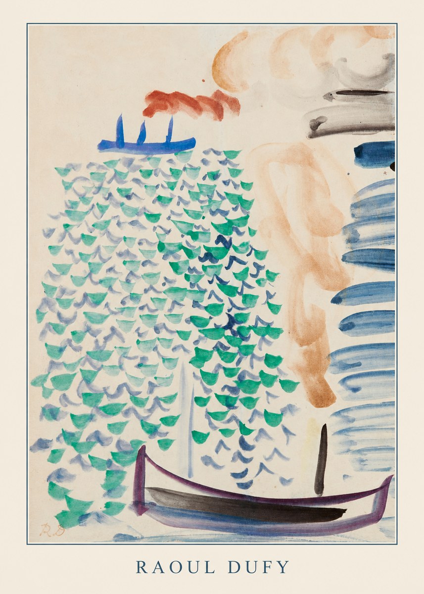 Raoul Dufy Boats on the Water No3 - Póster