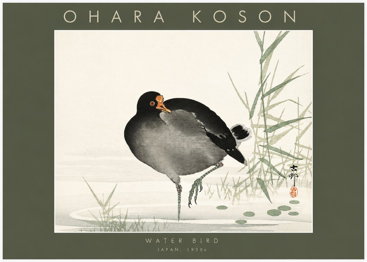Ohara Koson Water Bird No2 - Póster