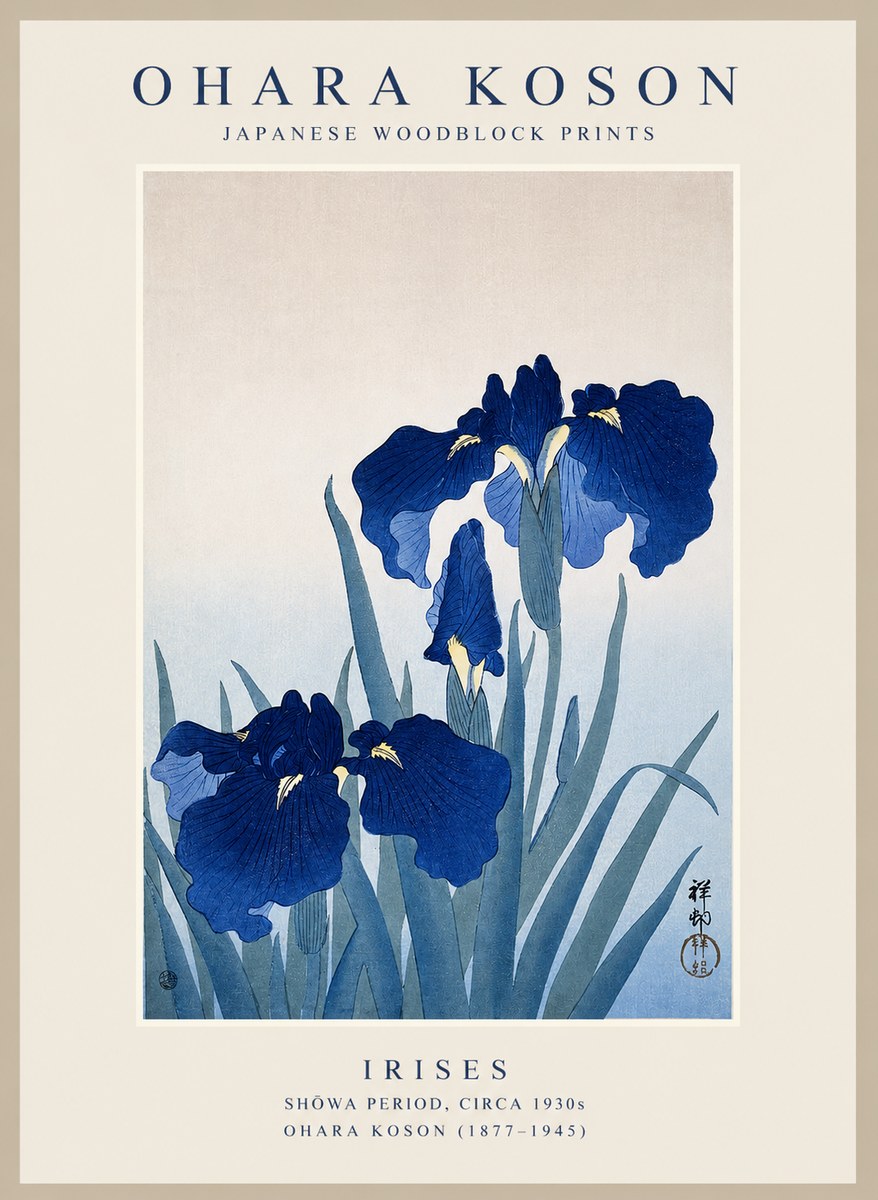 Ohara Koson Iris Es No1 - Póster