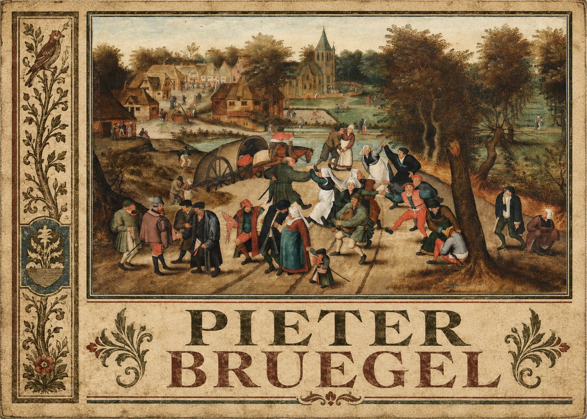 Pieter Bruegel The Peasant Dance I No6 - Póster