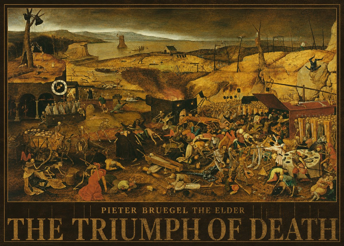 Pieter Bruegel The Triumph of Death I No5 - Póster
