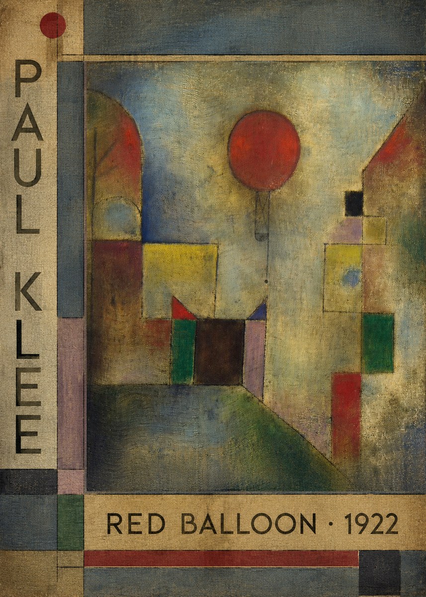 Paul Klee Red Balloon No2 - Póster