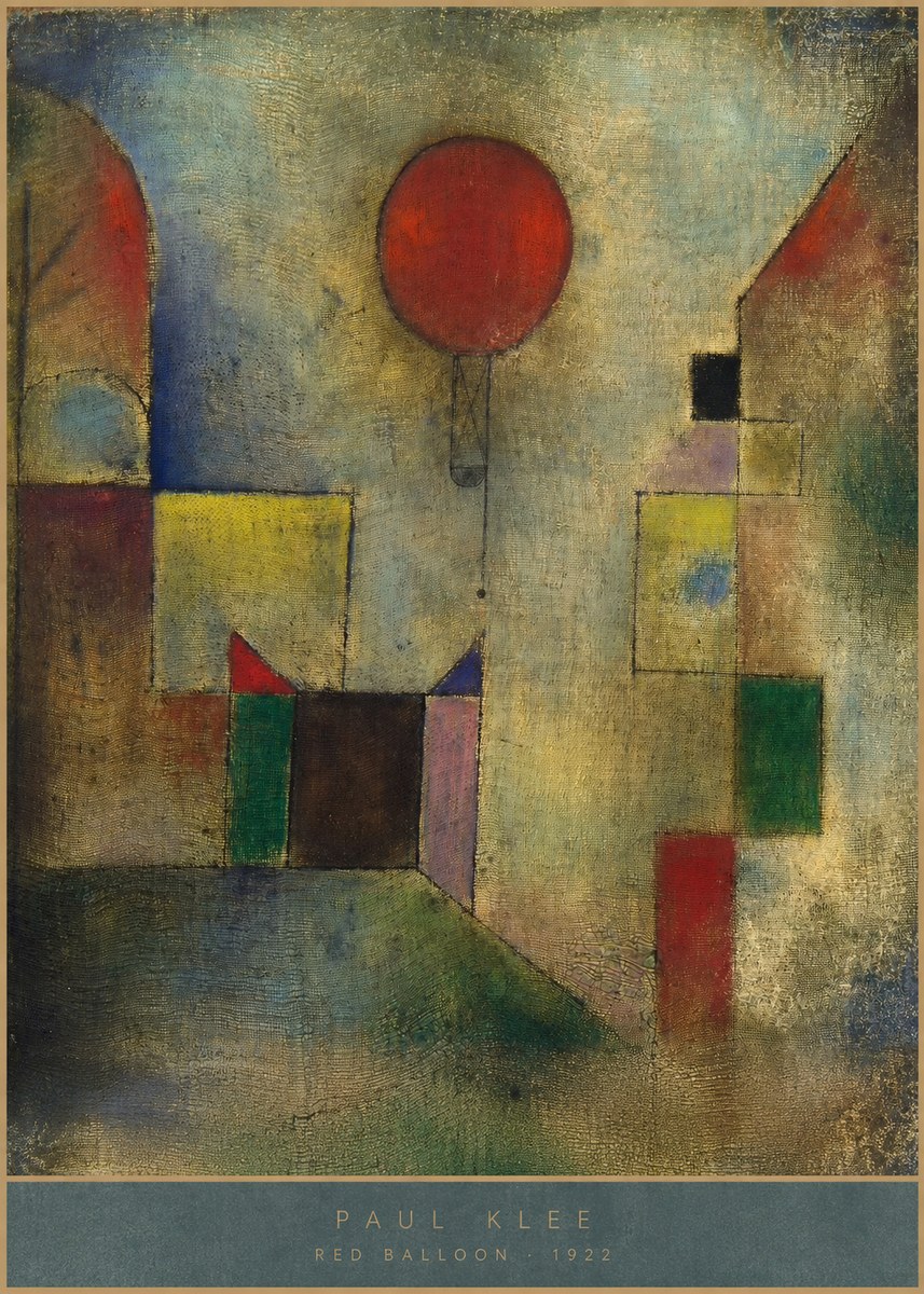 Paul Klee Red Balloon No4 - Póster
