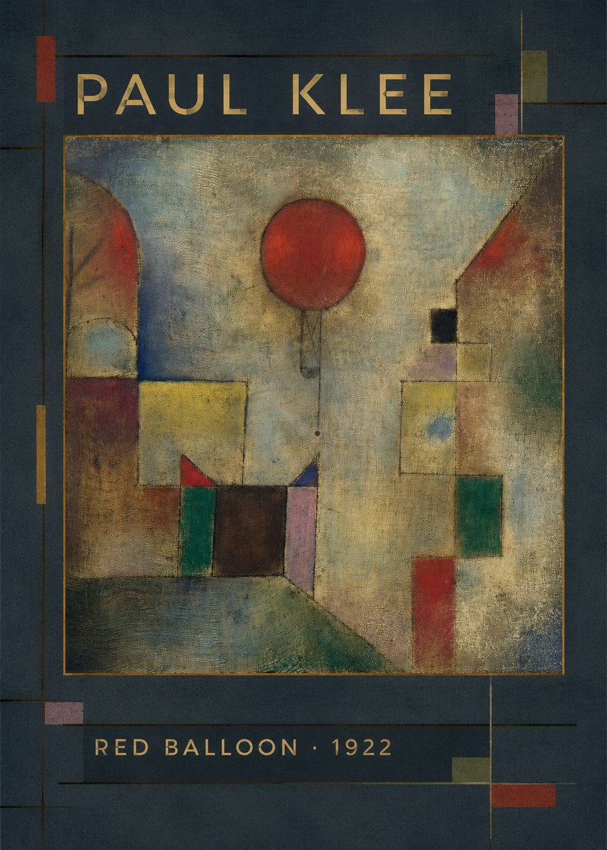 Paul Klee Red Balloon No6 - Póster