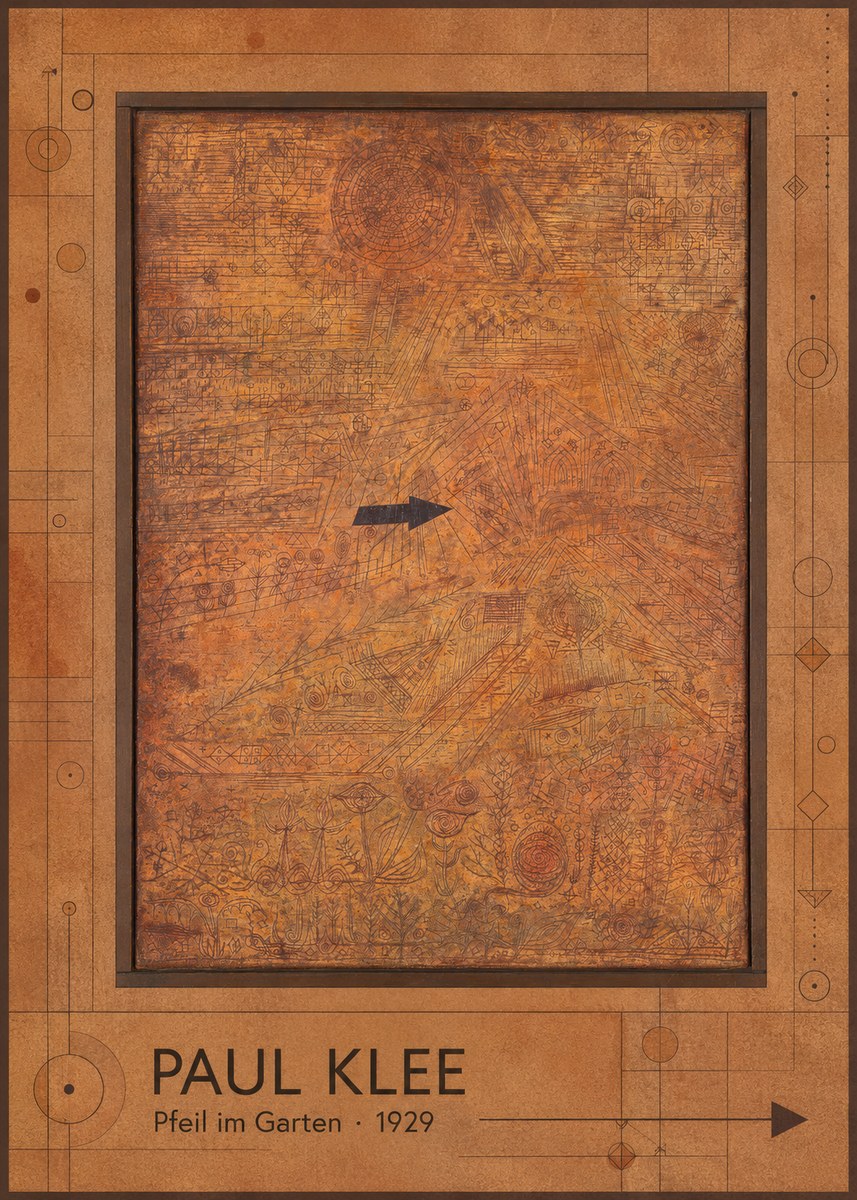 Paul Klee Pfeil Im Garten No1 - Póster