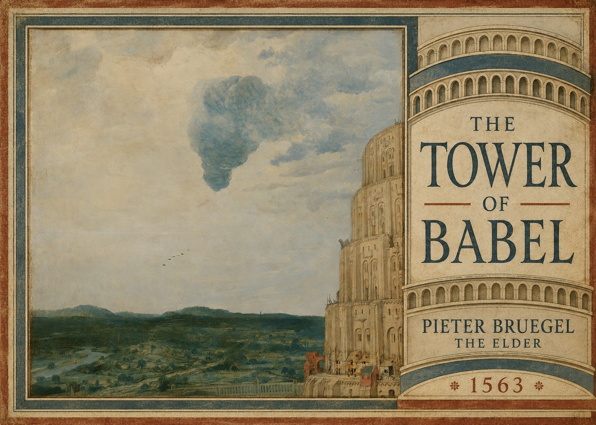 Pieter Bruegel The Tower of Babel VIII No5 - Póster