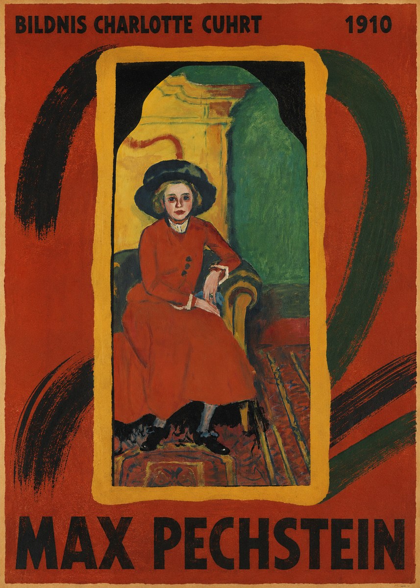 Max Pechstein Bildnis Charlotte Cuhrt No3 - Póster