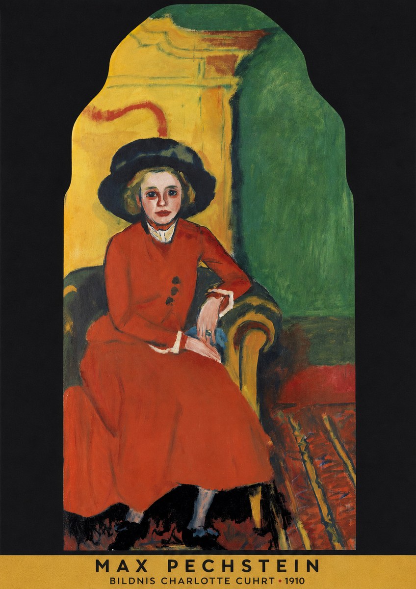 Max Pechstein Bildnis Charlotte Cuhrt No5 - Póster