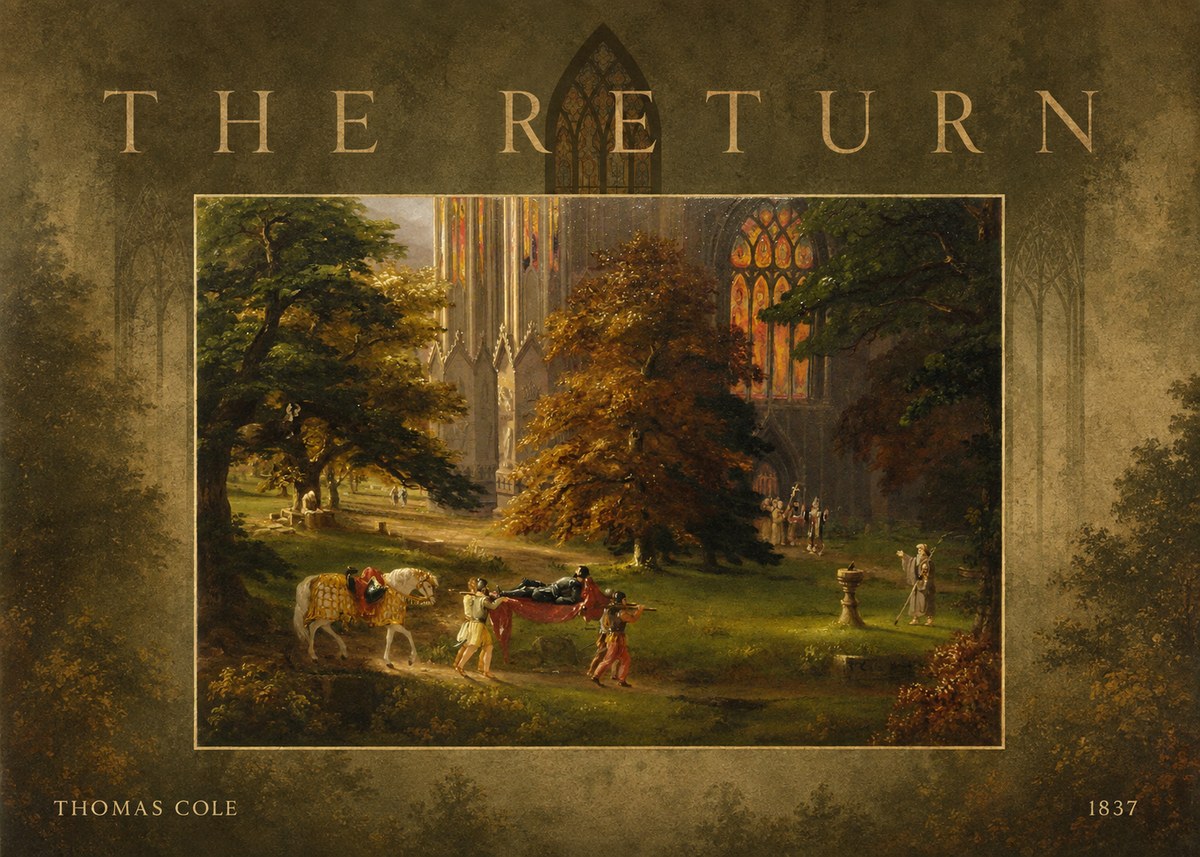Thomas Cole The Return II No3 - Póster