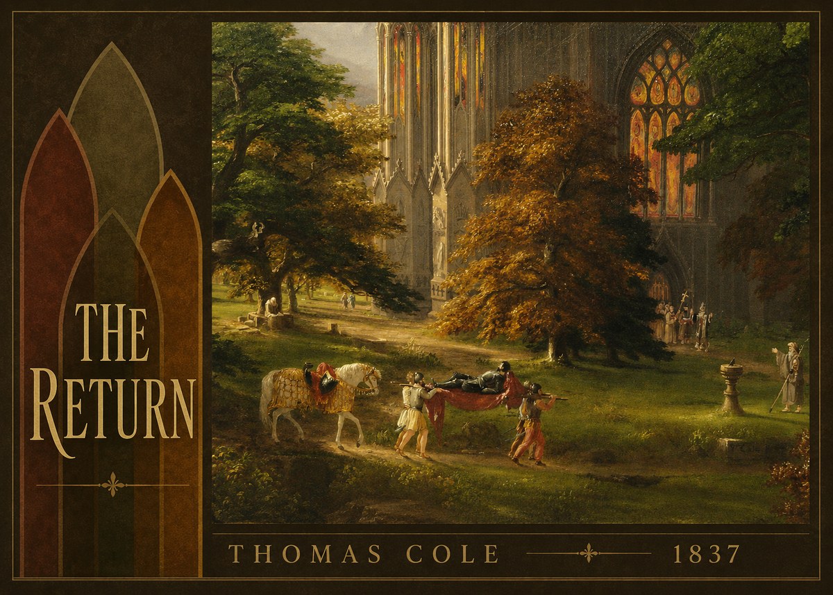 Thomas Cole The Return II No4 - Póster