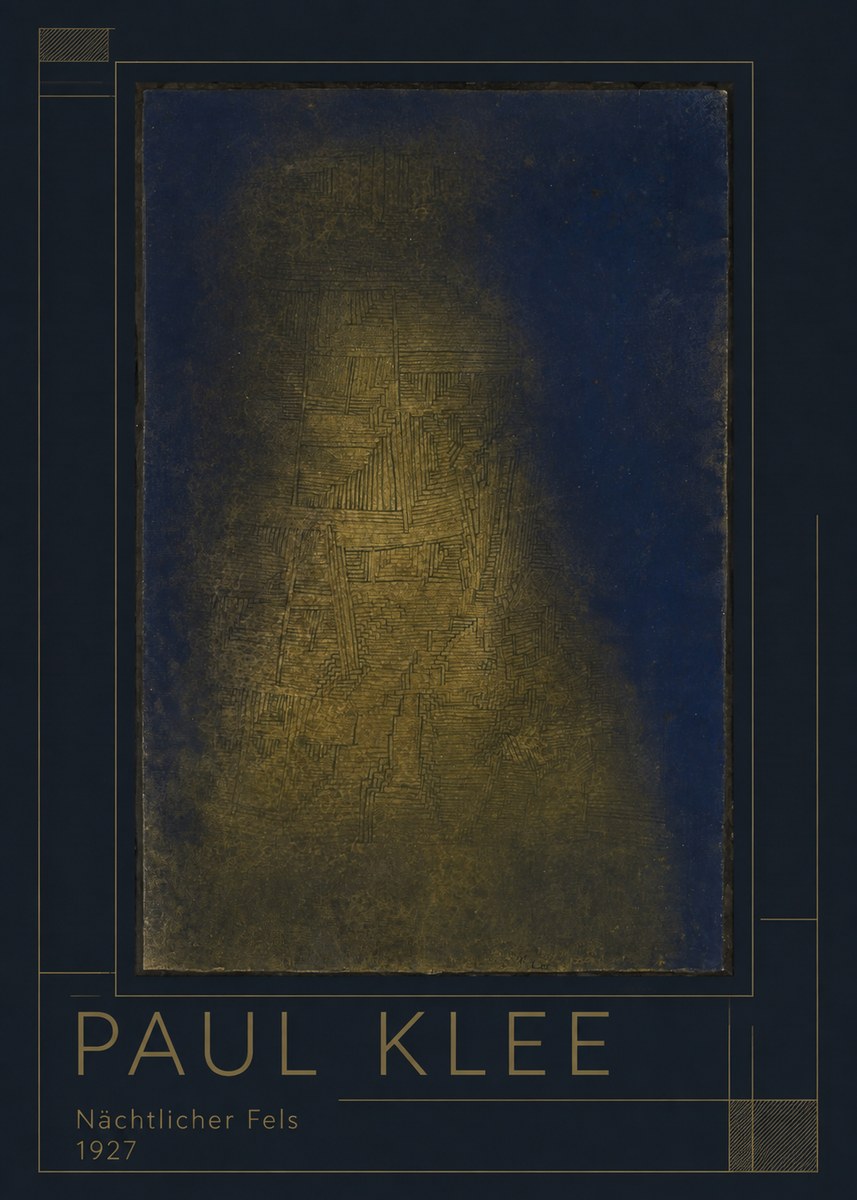 Paul Klee Nächtlicher Fels No1 - Póster