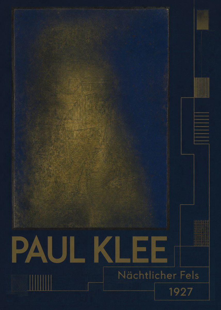 Paul Klee Nächtlicher Fels No2 - Póster